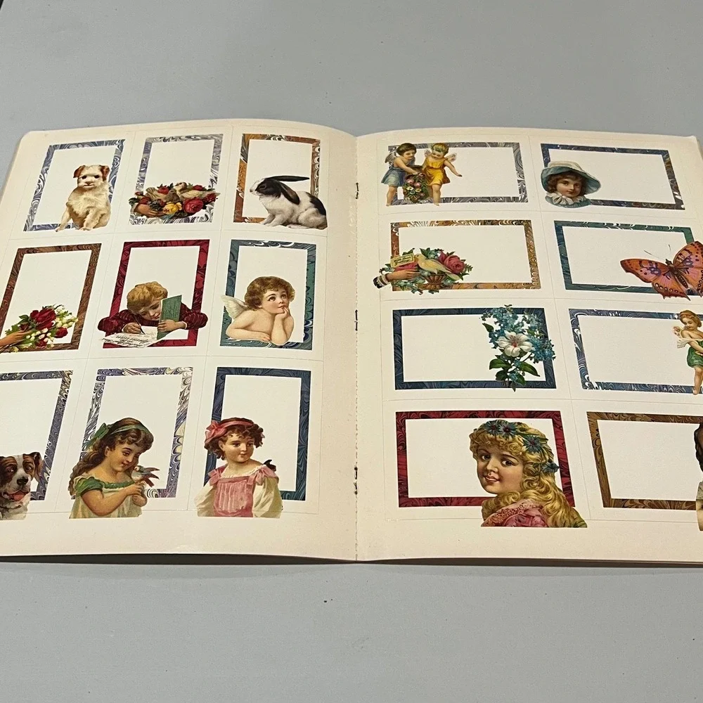 Vintage Old-Fashioned Gift Labels Book 33 Pressure-Sensitive Designs Maggie Kate